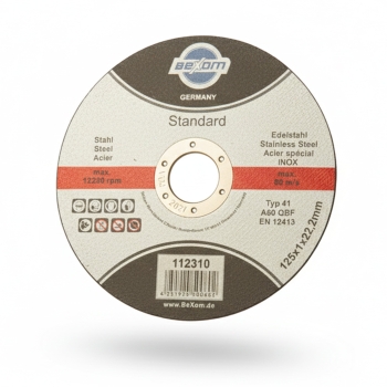 Trennscheibe 125x1mm für Stahl, Metall, Edelstahl, INOX und VA